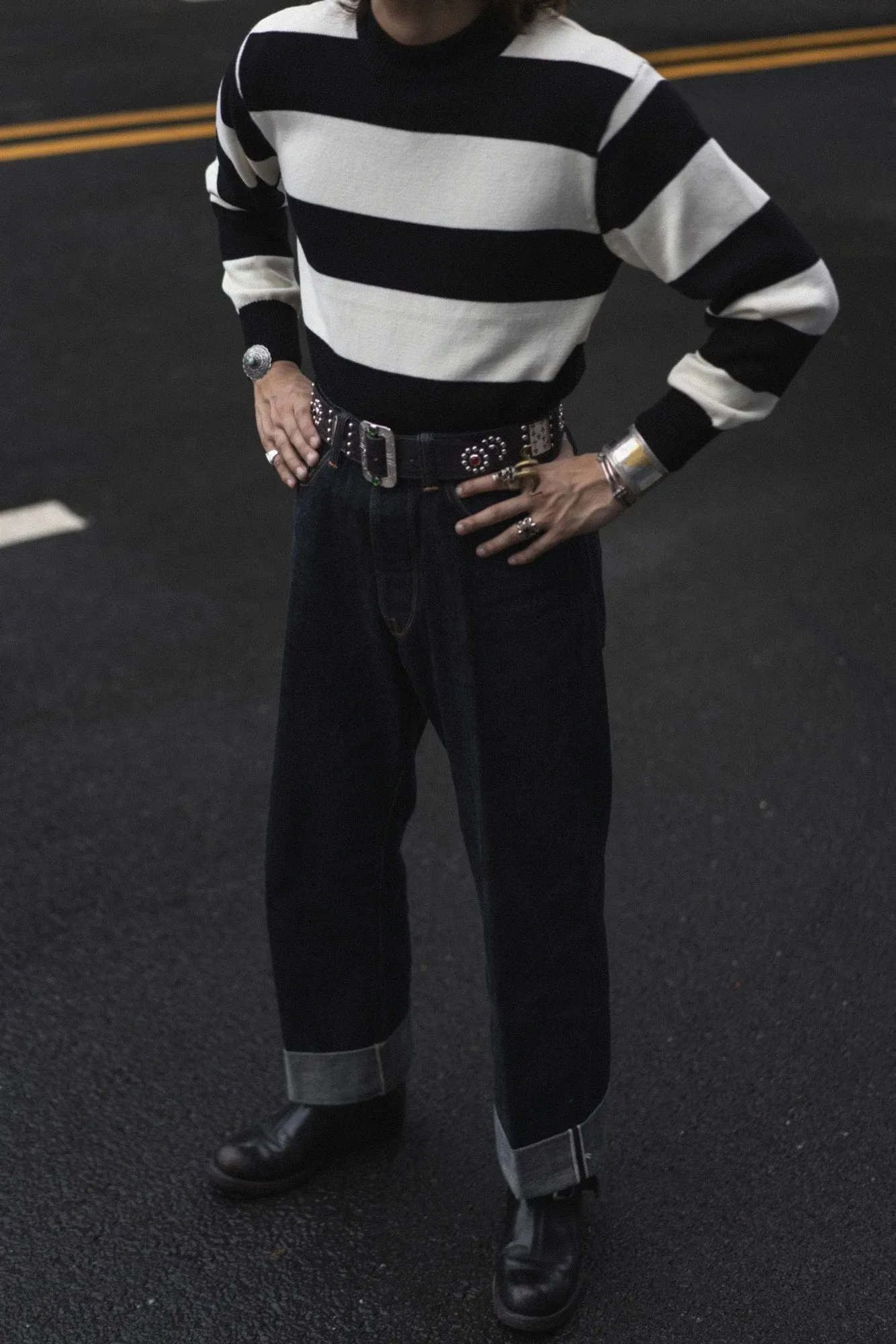 Men's Striped Prisoner Sweater