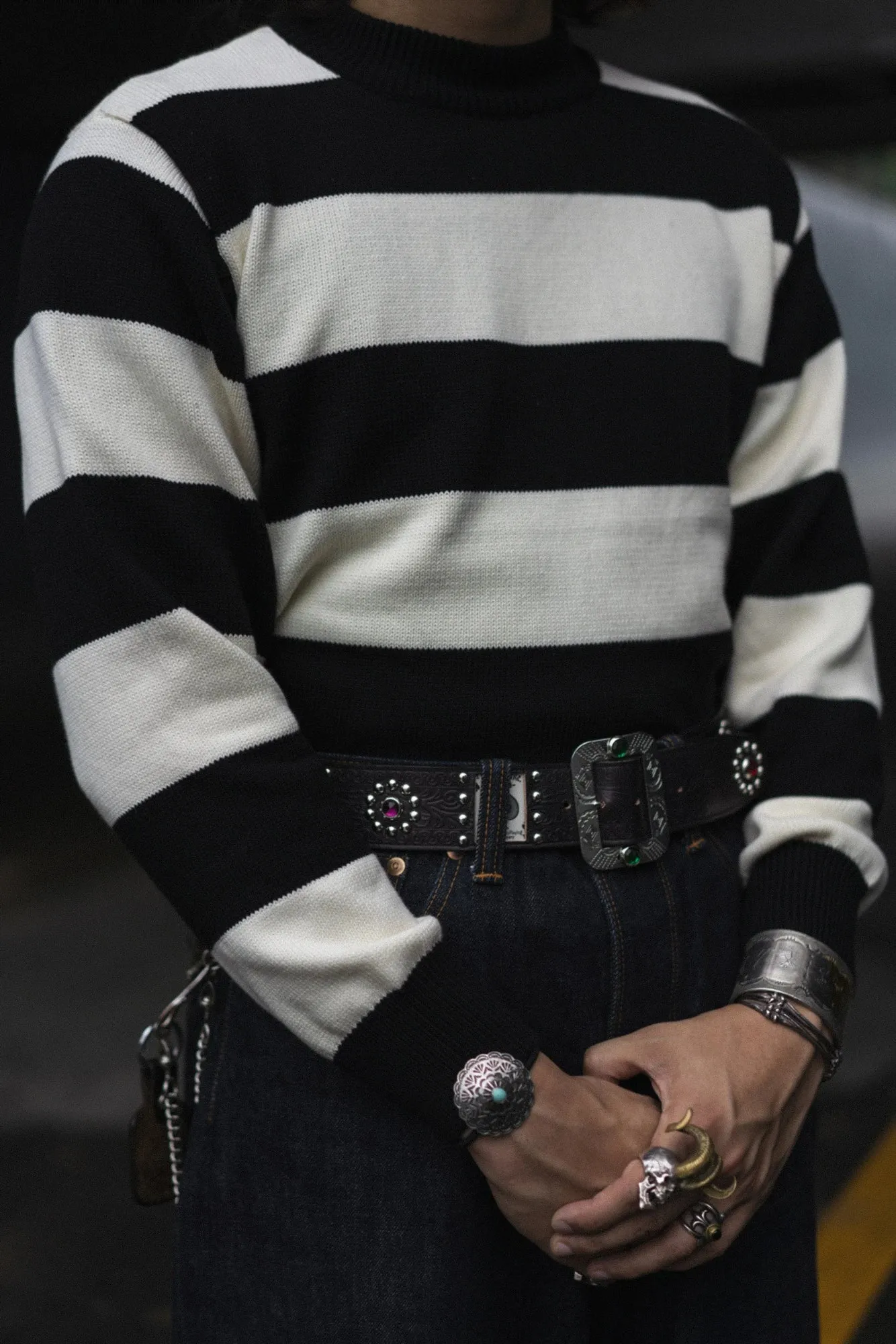 Men's Striped Prisoner Sweater