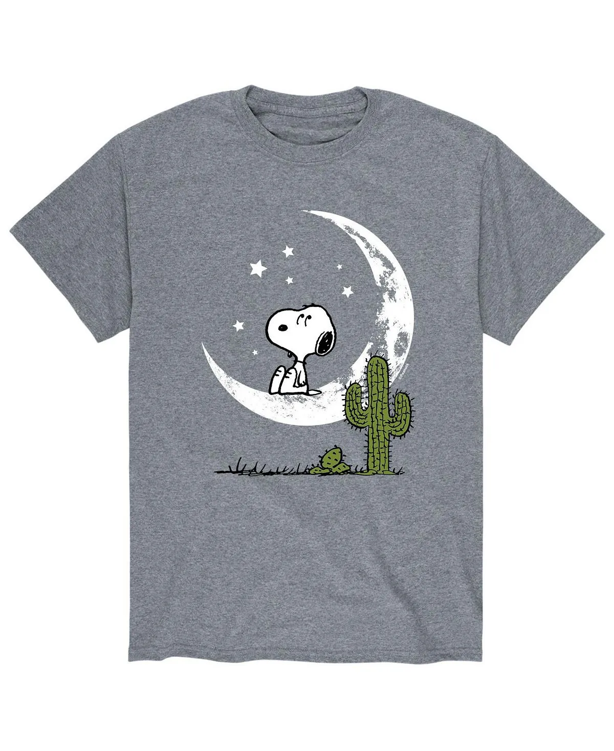 Men's T-shirt peanuts snoopy moon AIRWAVES, gray