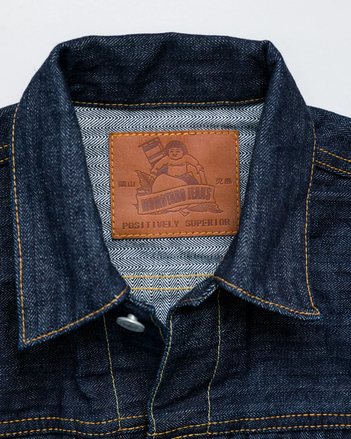 MJK0010M23 - 14oz Herringbone Type II Modified Jacket - Indigo