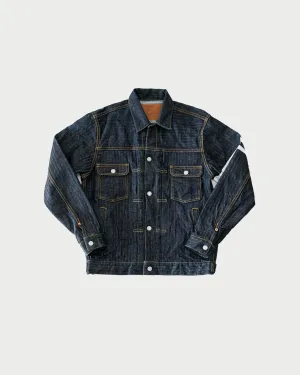 MJK0010M23 - 14oz Herringbone Type II Modified Jacket - Indigo