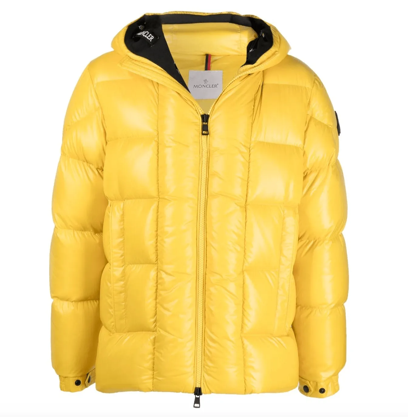 Moncler Dougnac Short Down Jacket Yellow