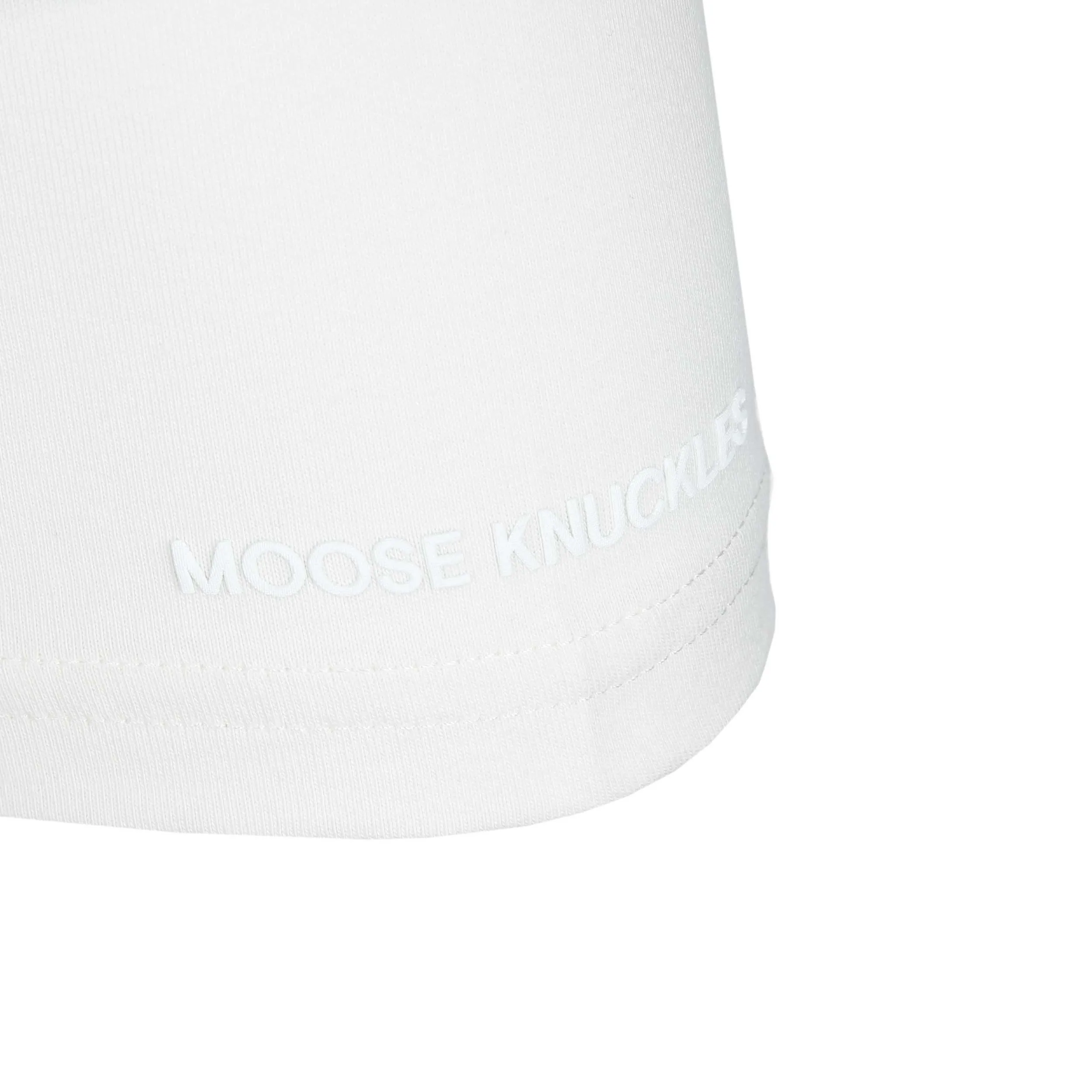 Moose Knuckles Satellite T Shirt in Plaster Off White