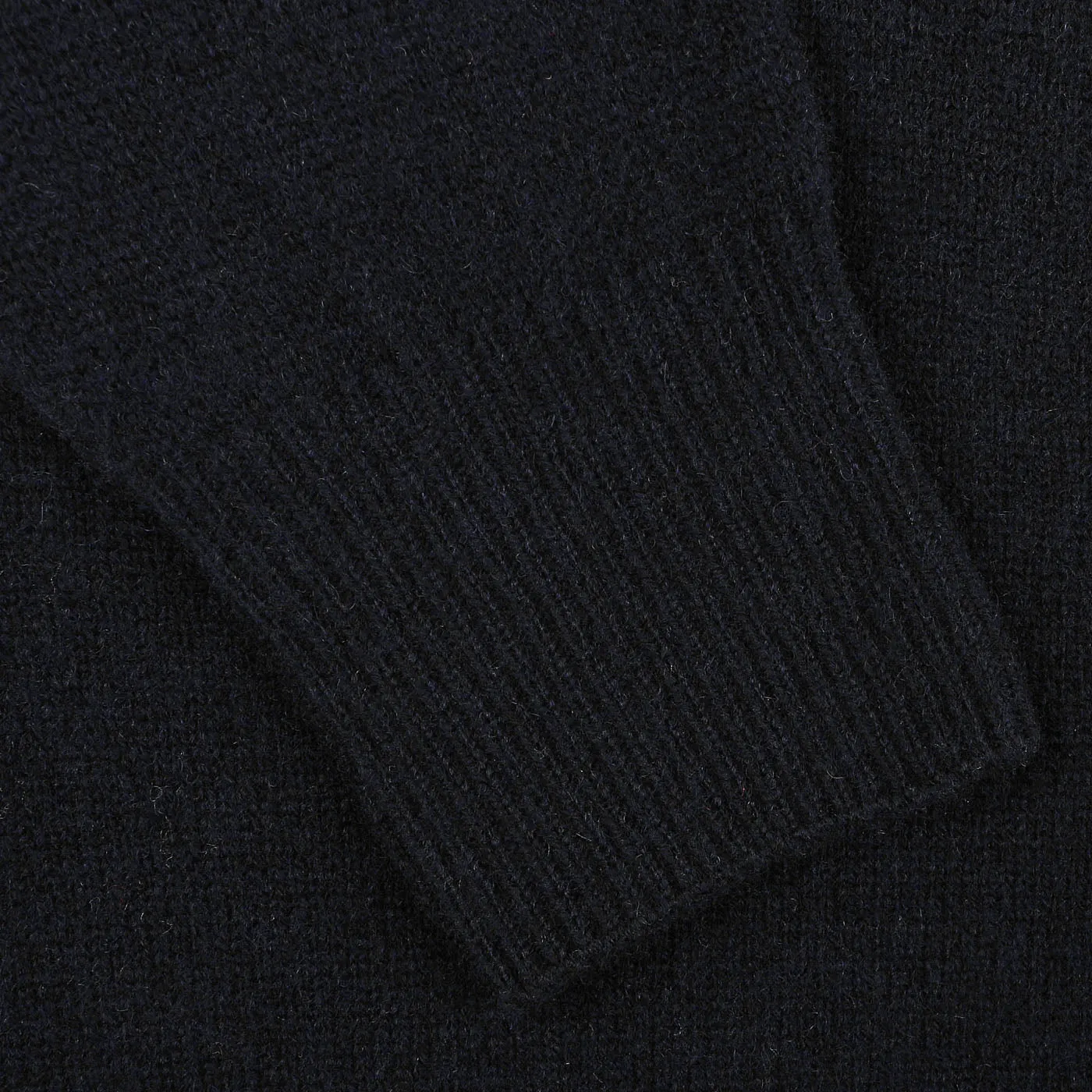 Navy Blue Shetland Wool Button Cardigan