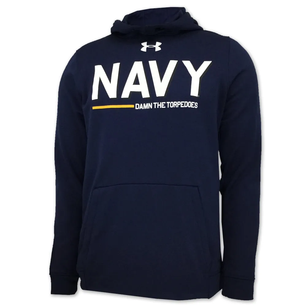 Navy Under Armour Damn The Torpedoes Ship Hood (Navy)