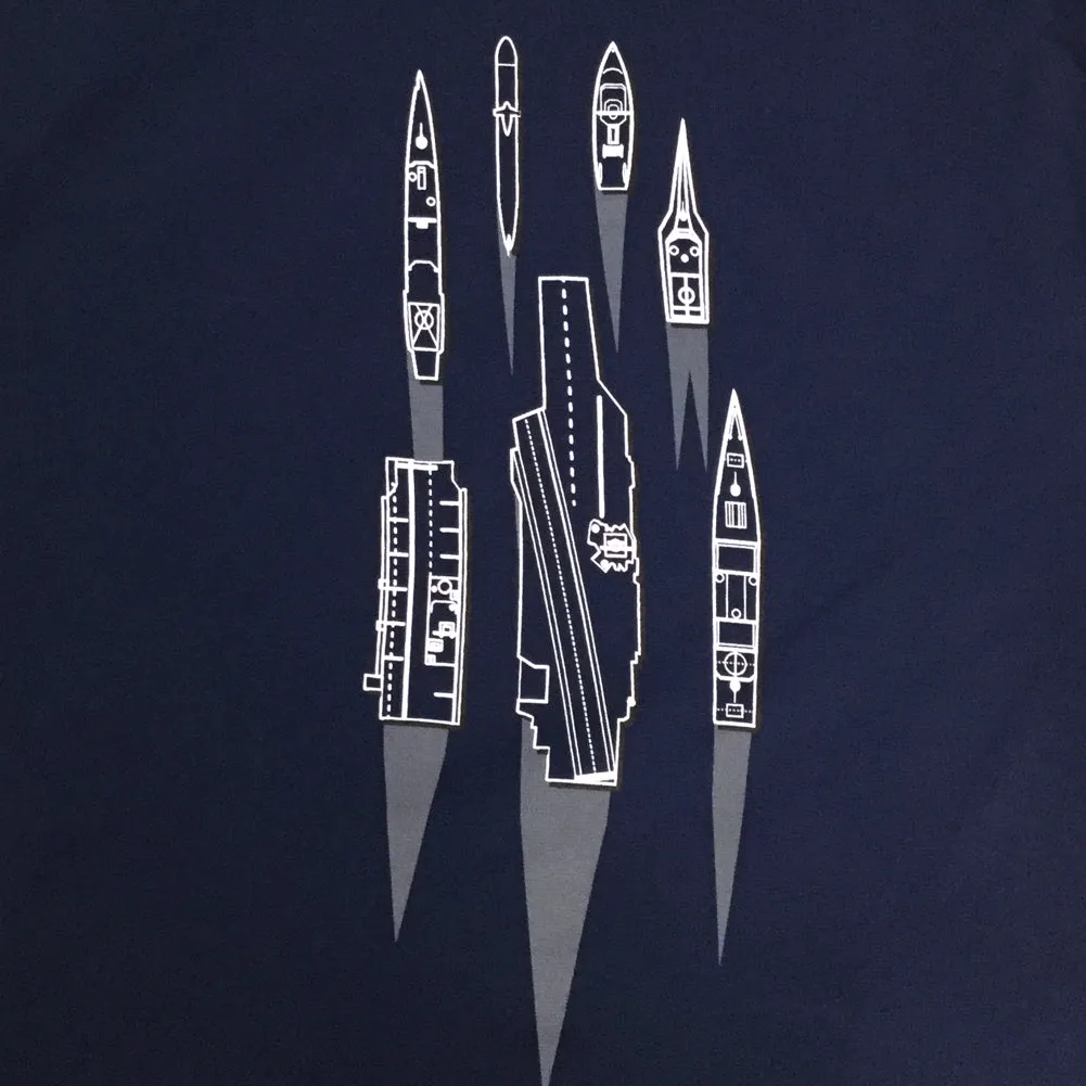 Navy Under Armour Damn The Torpedoes Ship Hood (Navy)