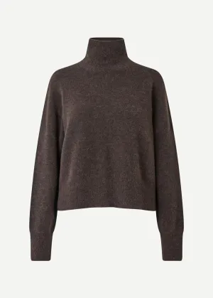 NOLA CASHMERE TURTLENECK | CHOCOLATE TORTE