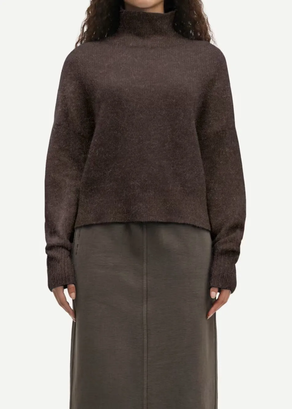 NOLA CASHMERE TURTLENECK | CHOCOLATE TORTE