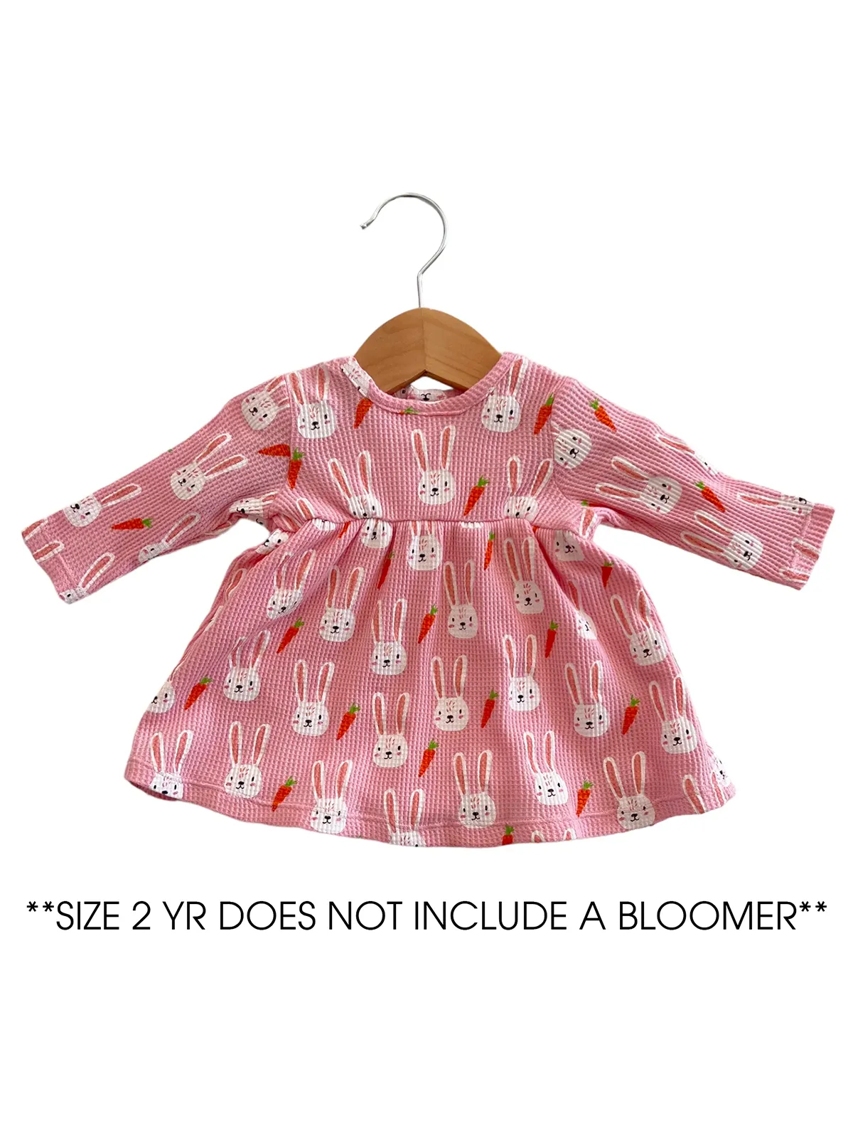 Organic Waffle Simple Dress & Bloomer, Sister Bunny