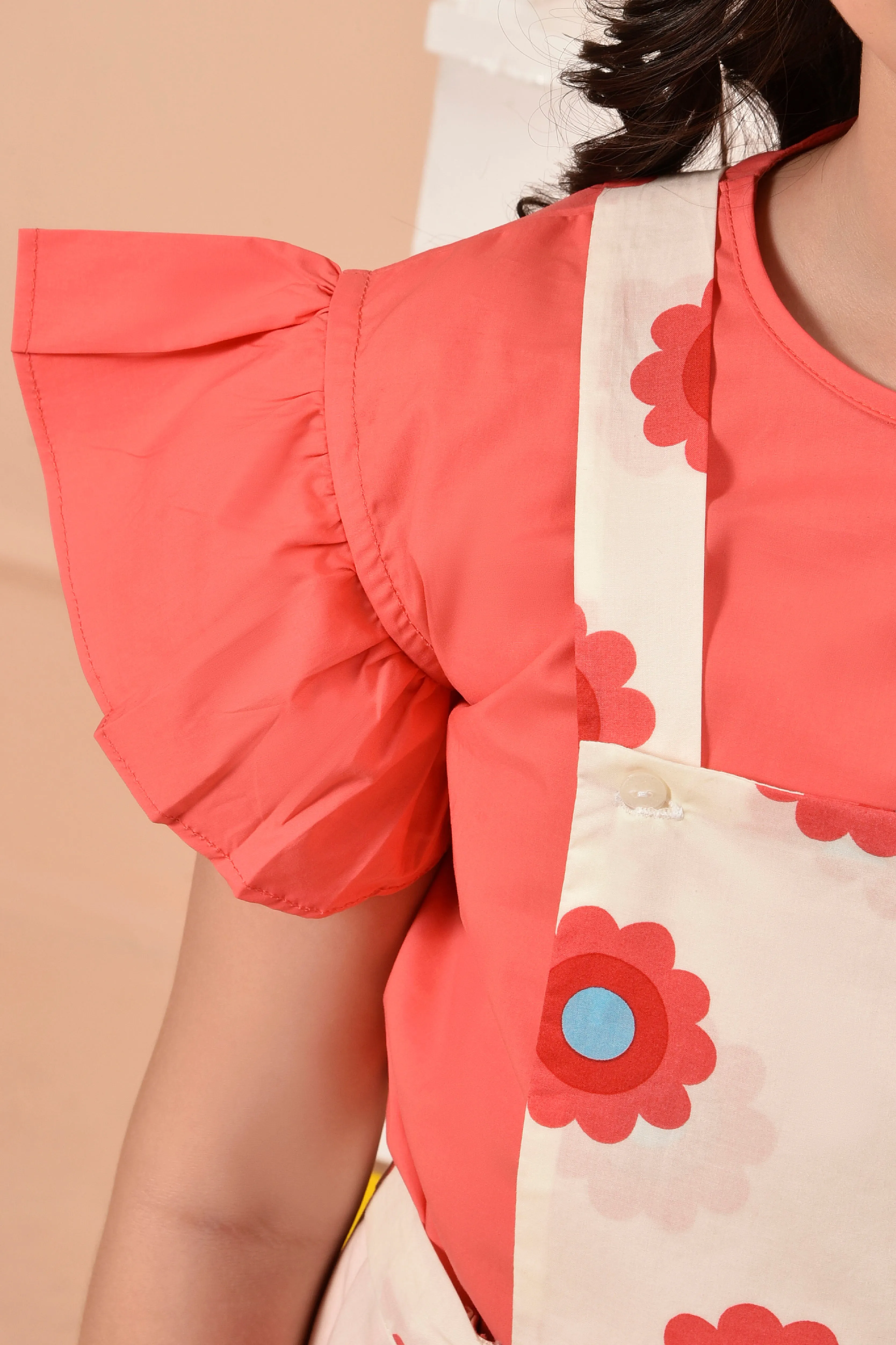 Peachy Pinafore Dress