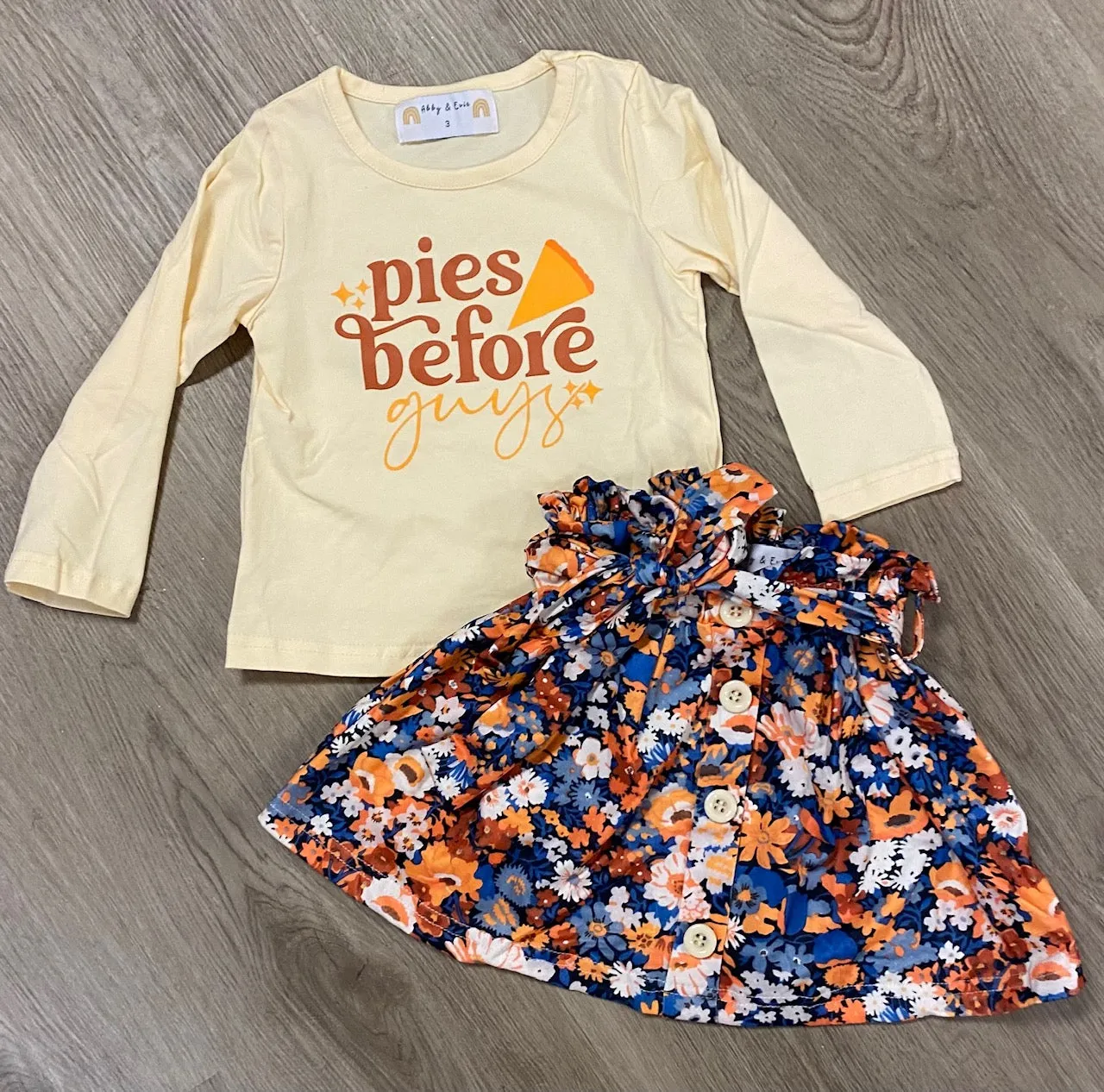 Pies Before Guys Skirt Set