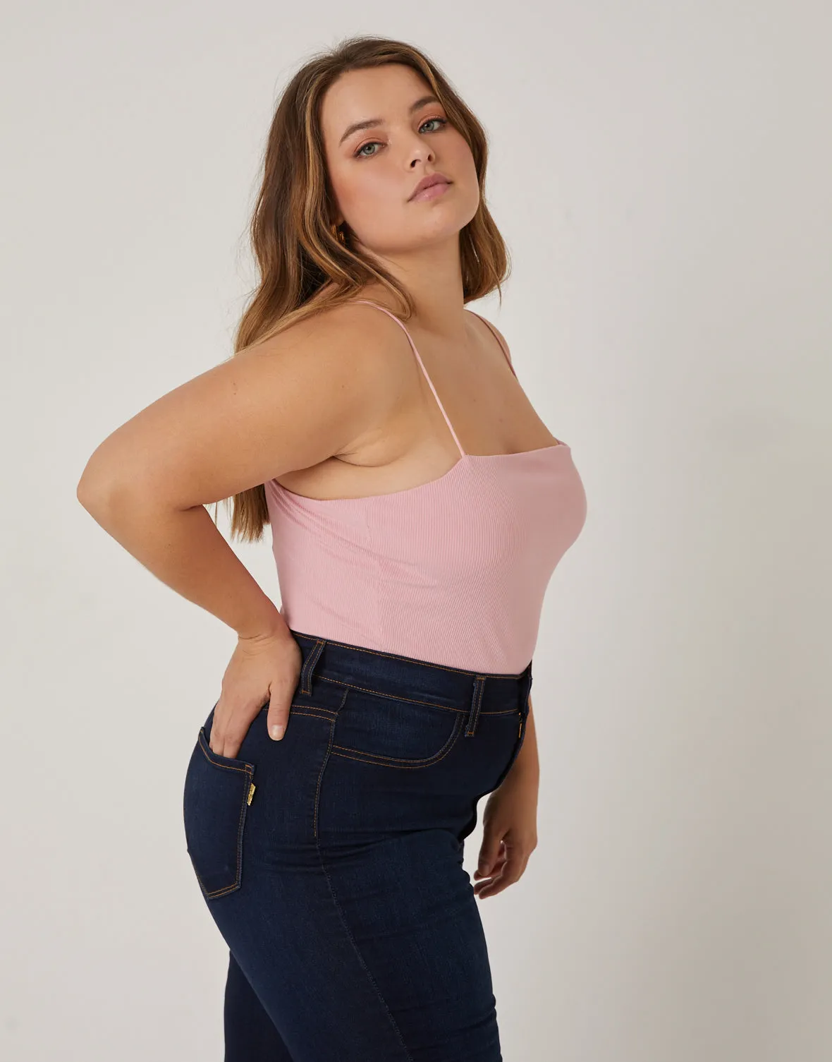 Plus Size Cropped Tank Top