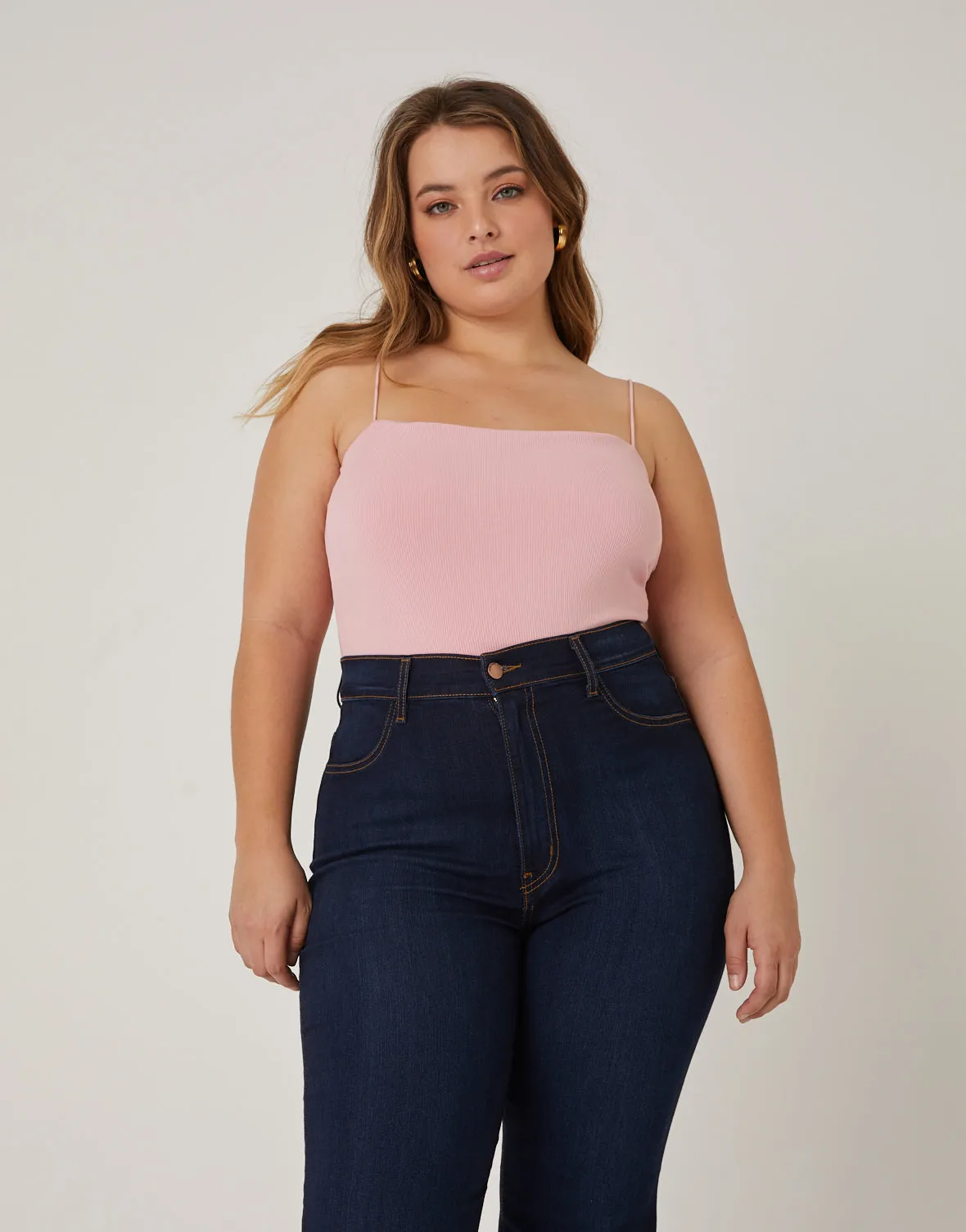 Plus Size Cropped Tank Top