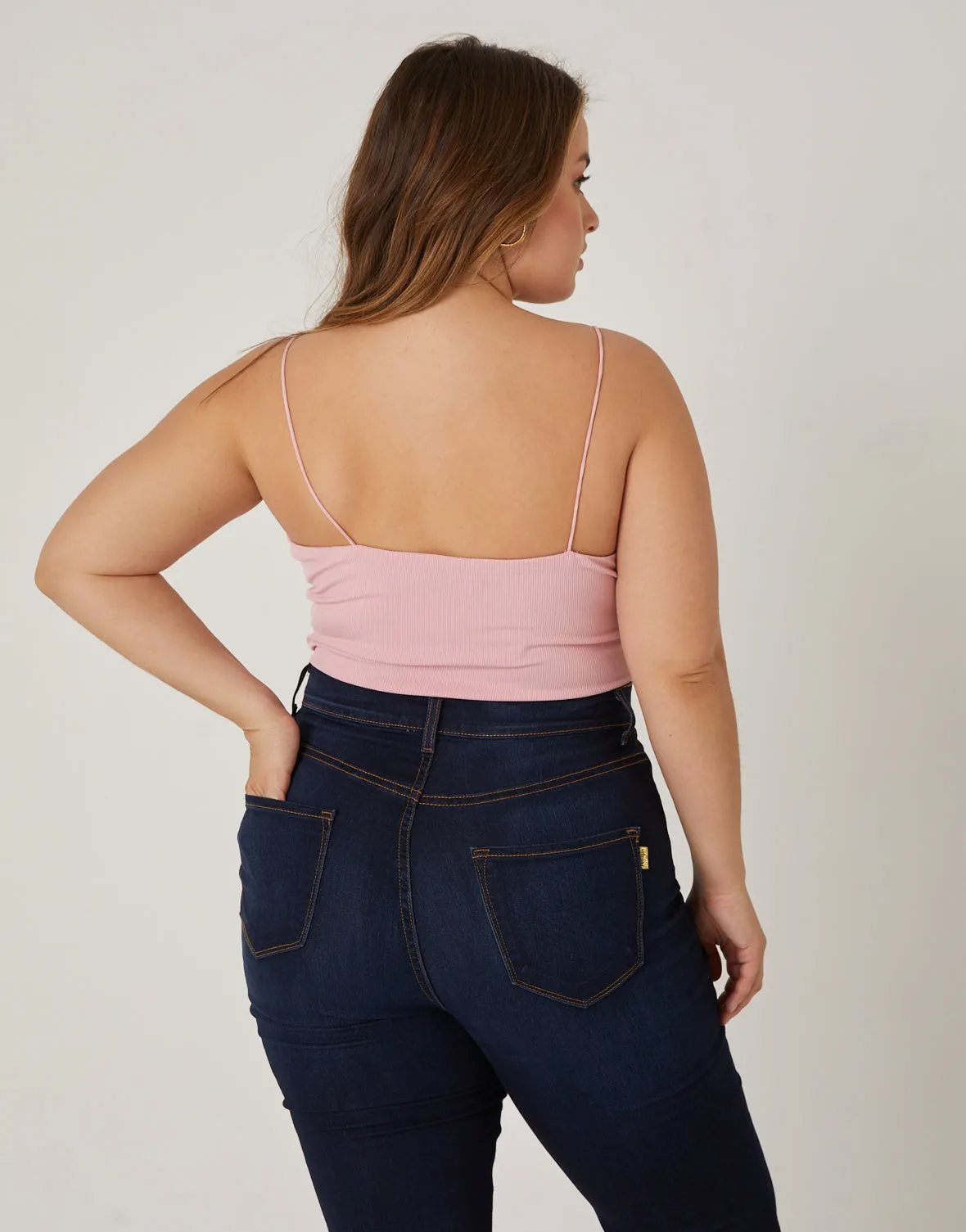 Plus Size Cropped Tank Top