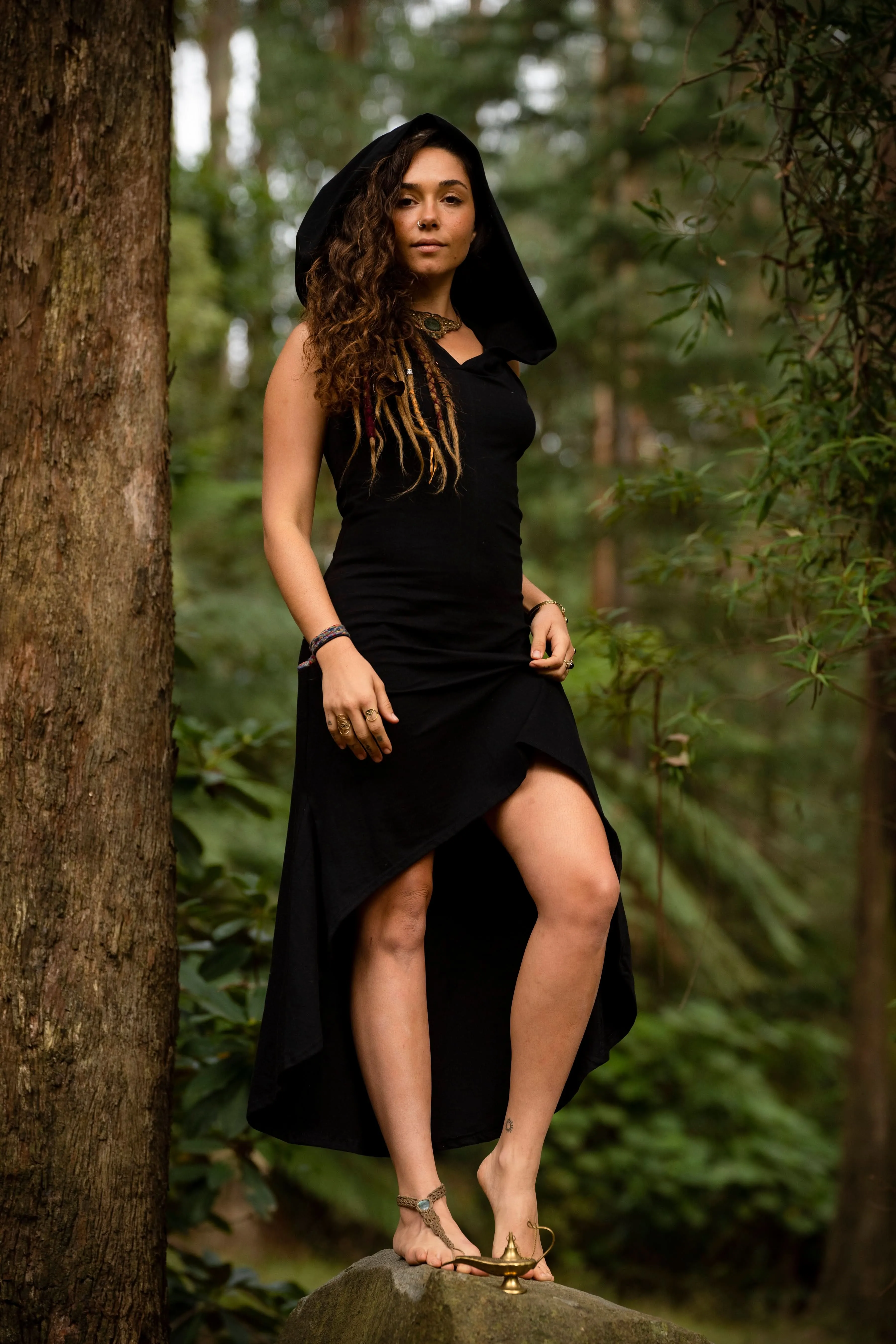 Rising Sun Dress - Black