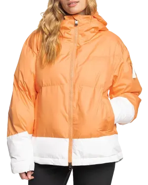 Roxy Women's Chloe Kim Puffy Technical Snow Jacket - Mock Orange