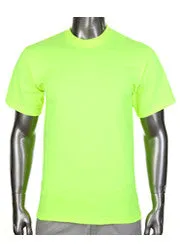 Safety Green Pro Club Short Sleeve Heavyweight Premium T Shirt