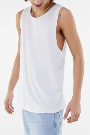 Sleeveless White Tshirt