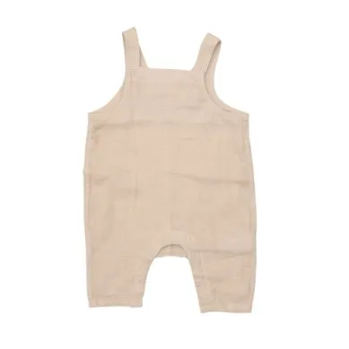 Soft Linen Tan Overalls