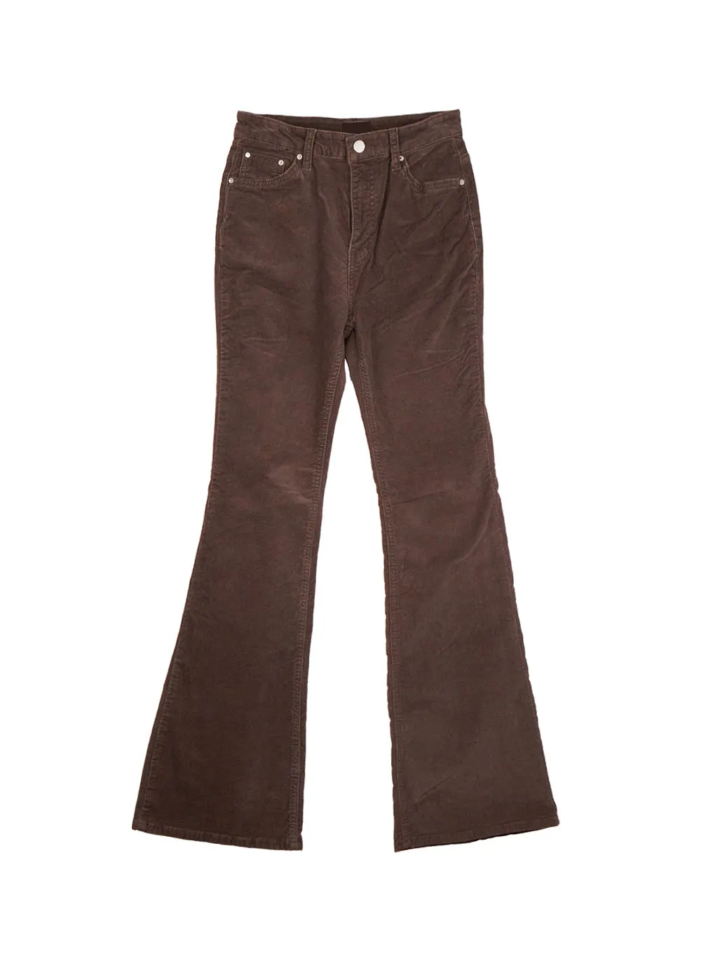 Solid Slim Fit Corduroy Pants CN425