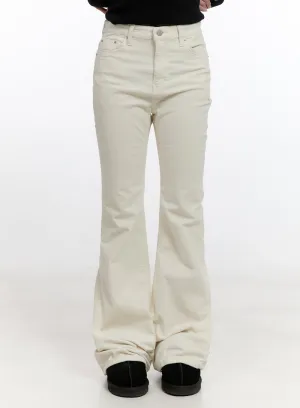 Solid Slim Fit Corduroy Pants CN425