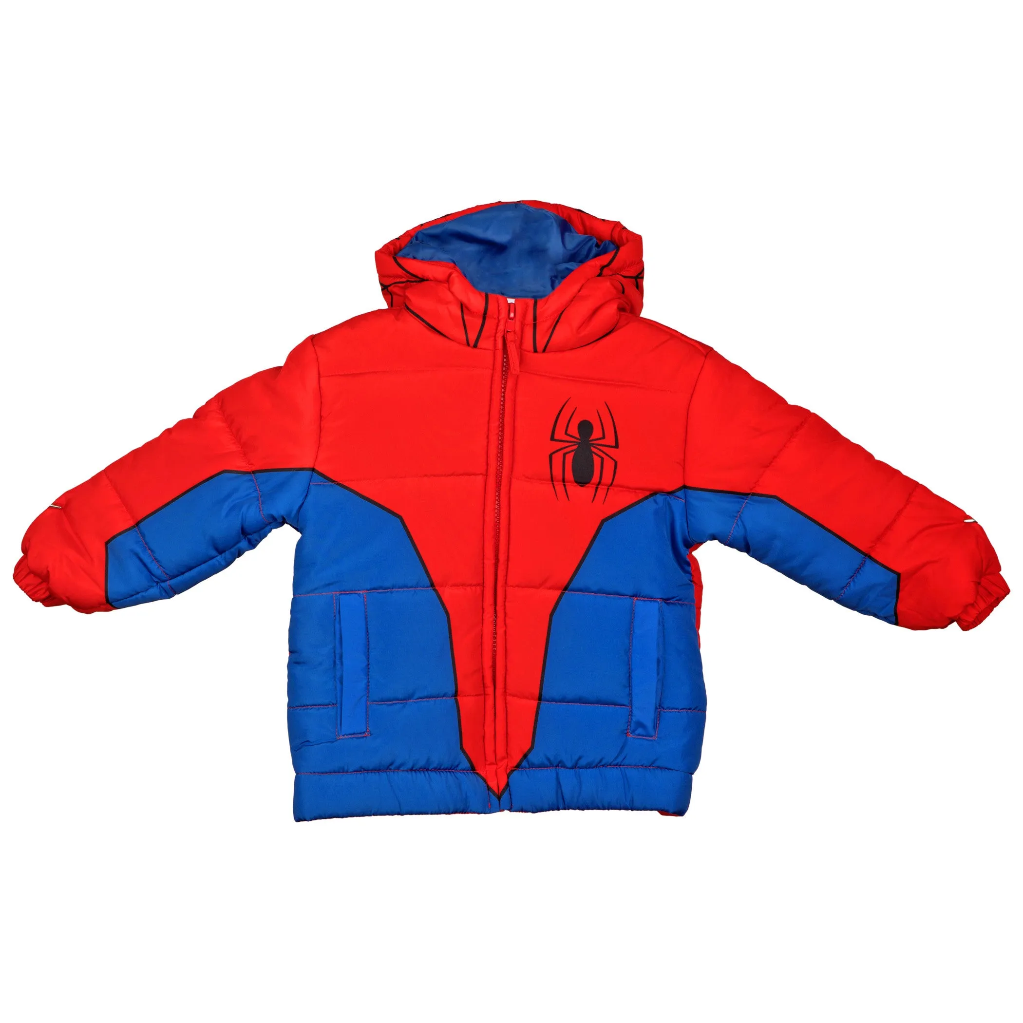 Spider-Man Costume Puffy Toddler Jacket