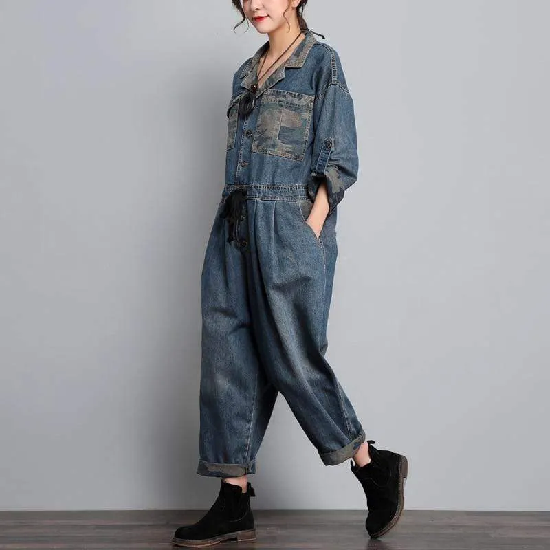 Street-Smart Army Denim Bodysuit