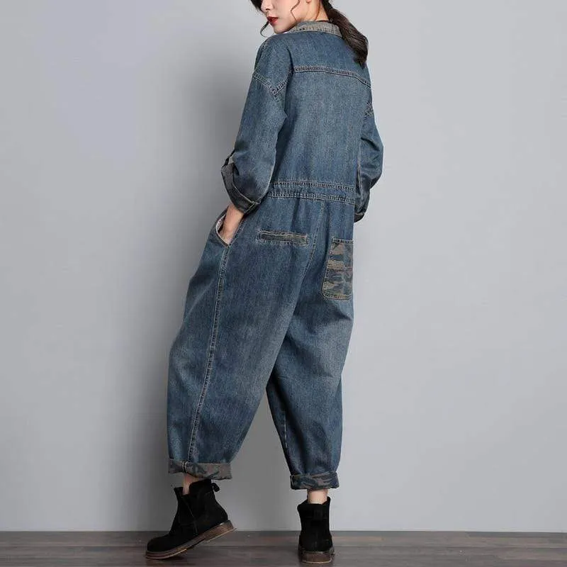 Street-Smart Army Denim Bodysuit