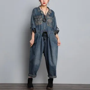 Street-Smart Army Denim Bodysuit