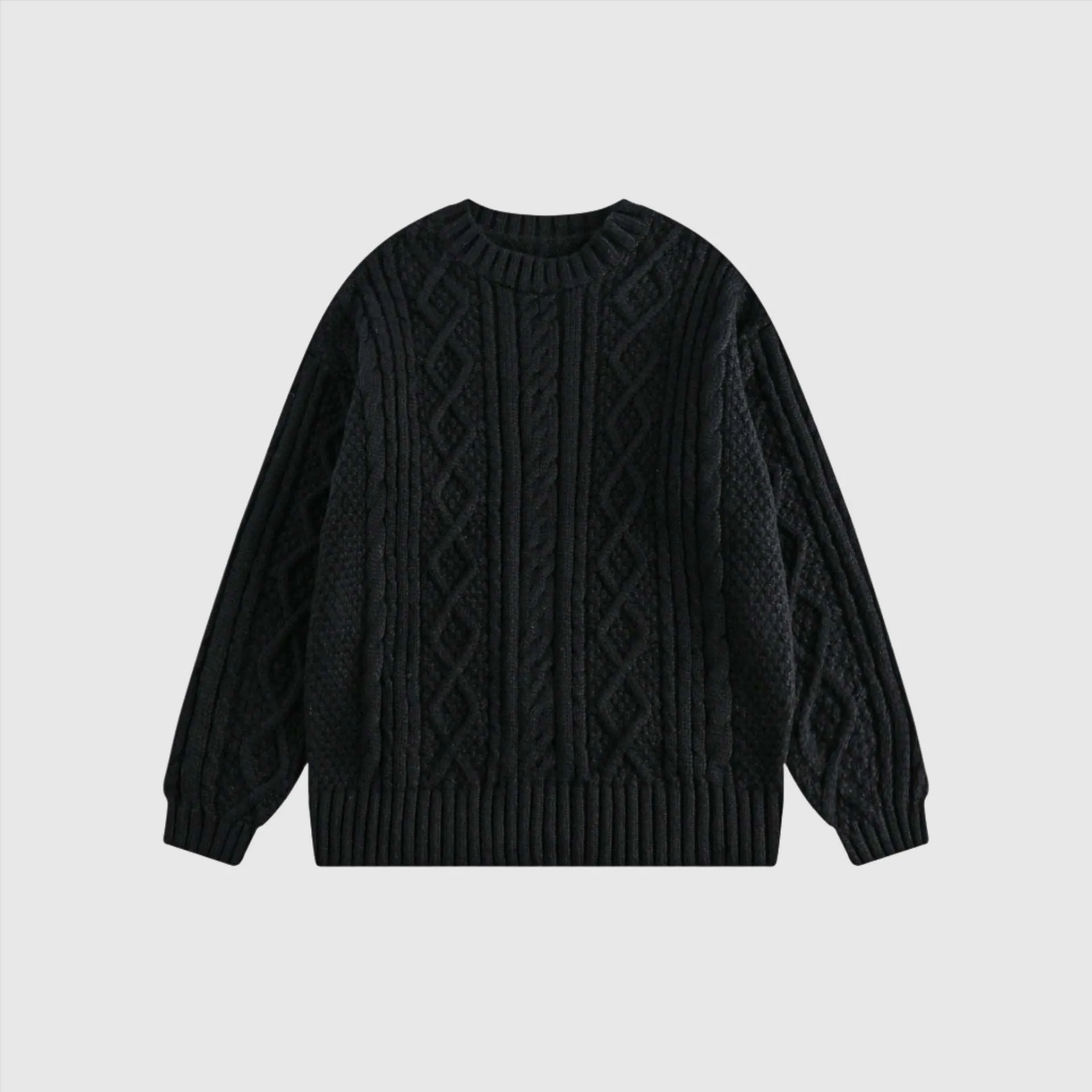 Unisex Retro Twist Knitted Couple Sweater