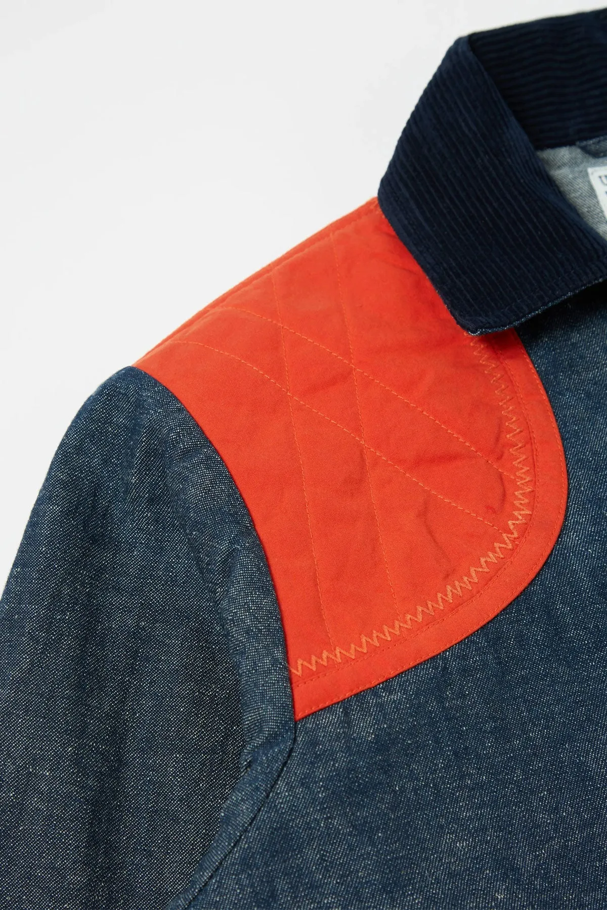 Universal Works - Good Will Jacket In In Indigo Hitachi Selvedge