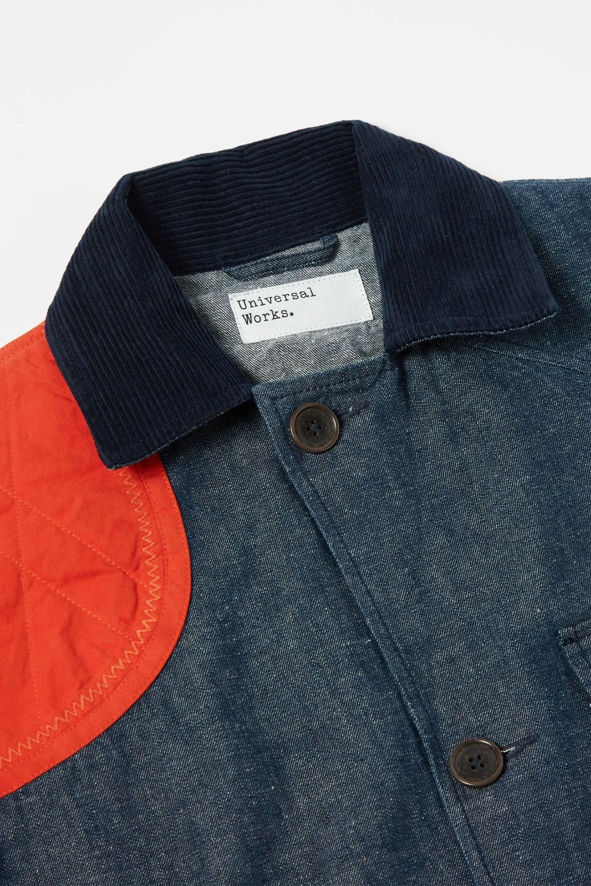 Universal Works - Good Will Jacket In In Indigo Hitachi Selvedge