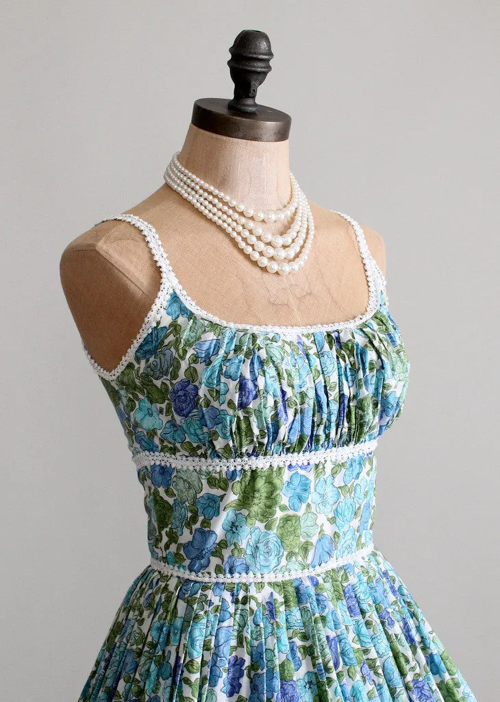 Vintage 1960s Miami Bound Floral Sundress