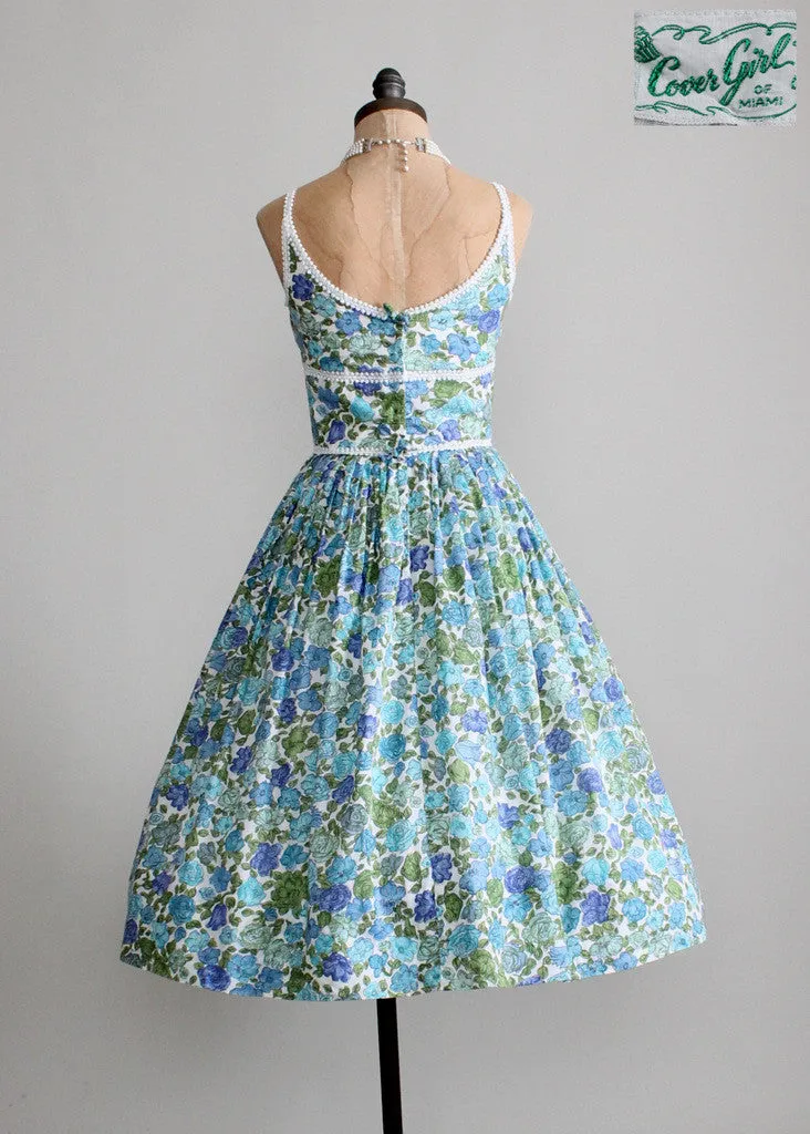 Vintage 1960s Miami Bound Floral Sundress