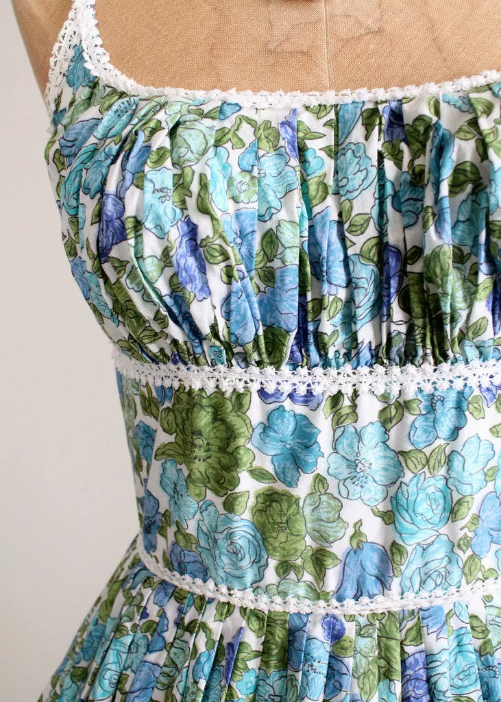 Vintage 1960s Miami Bound Floral Sundress