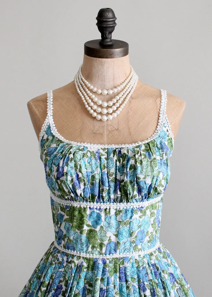 Vintage 1960s Miami Bound Floral Sundress