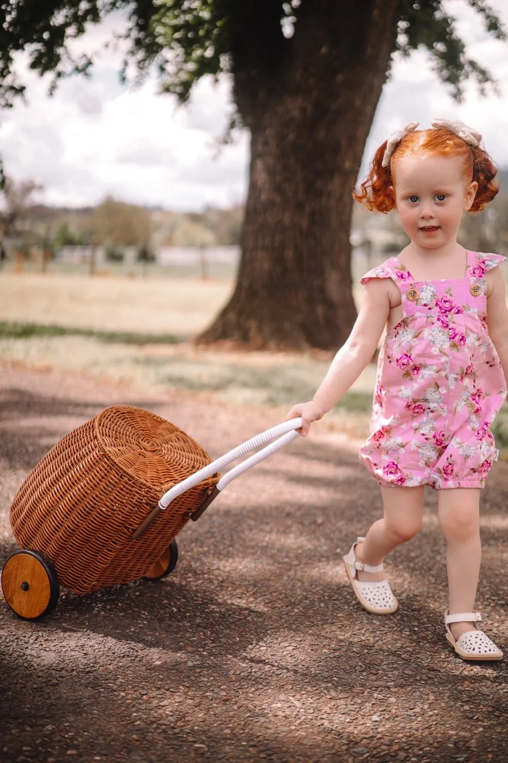 Vintie Summer Overalls - Isla Rose in Pink