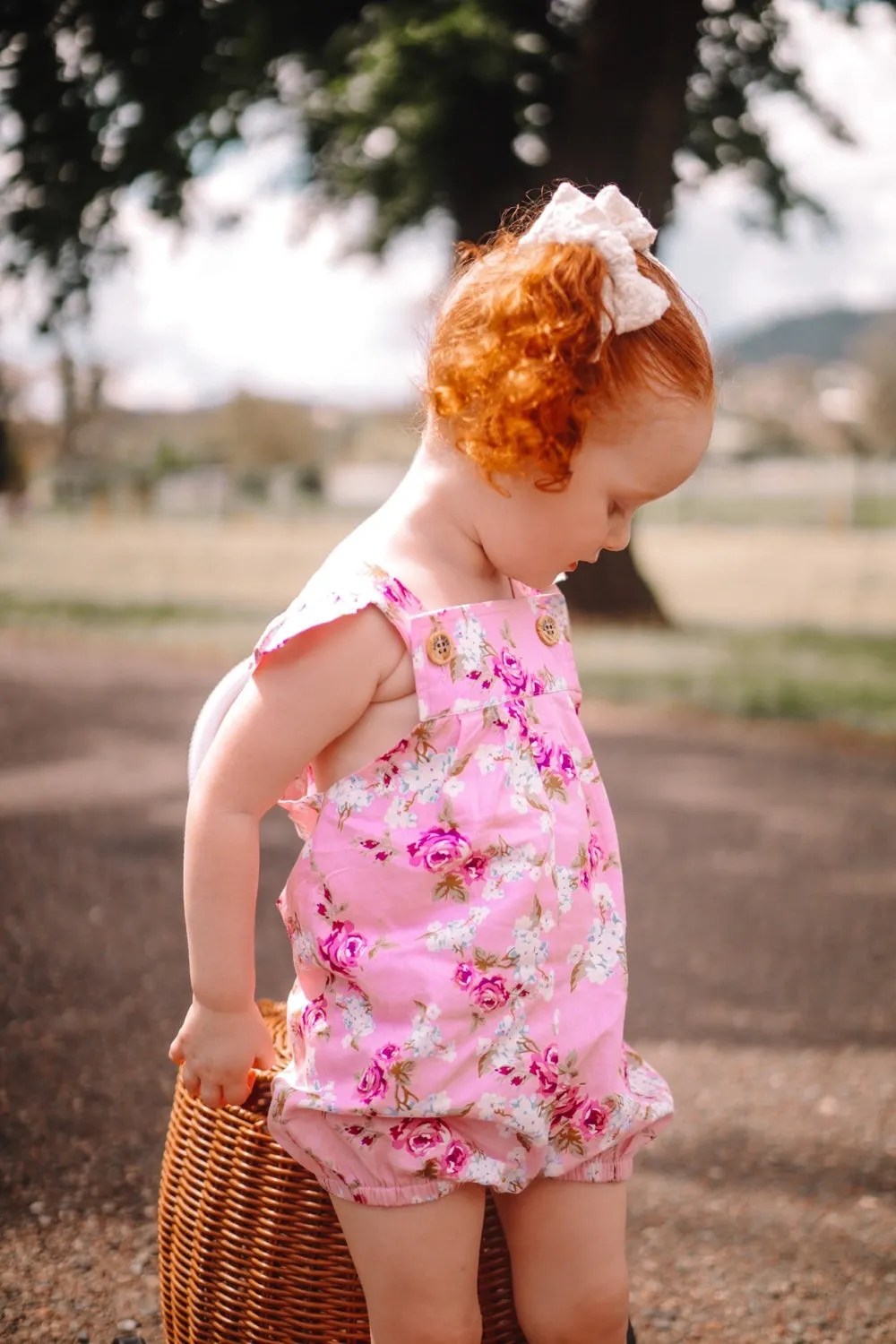 Vintie Summer Overalls - Isla Rose in Pink