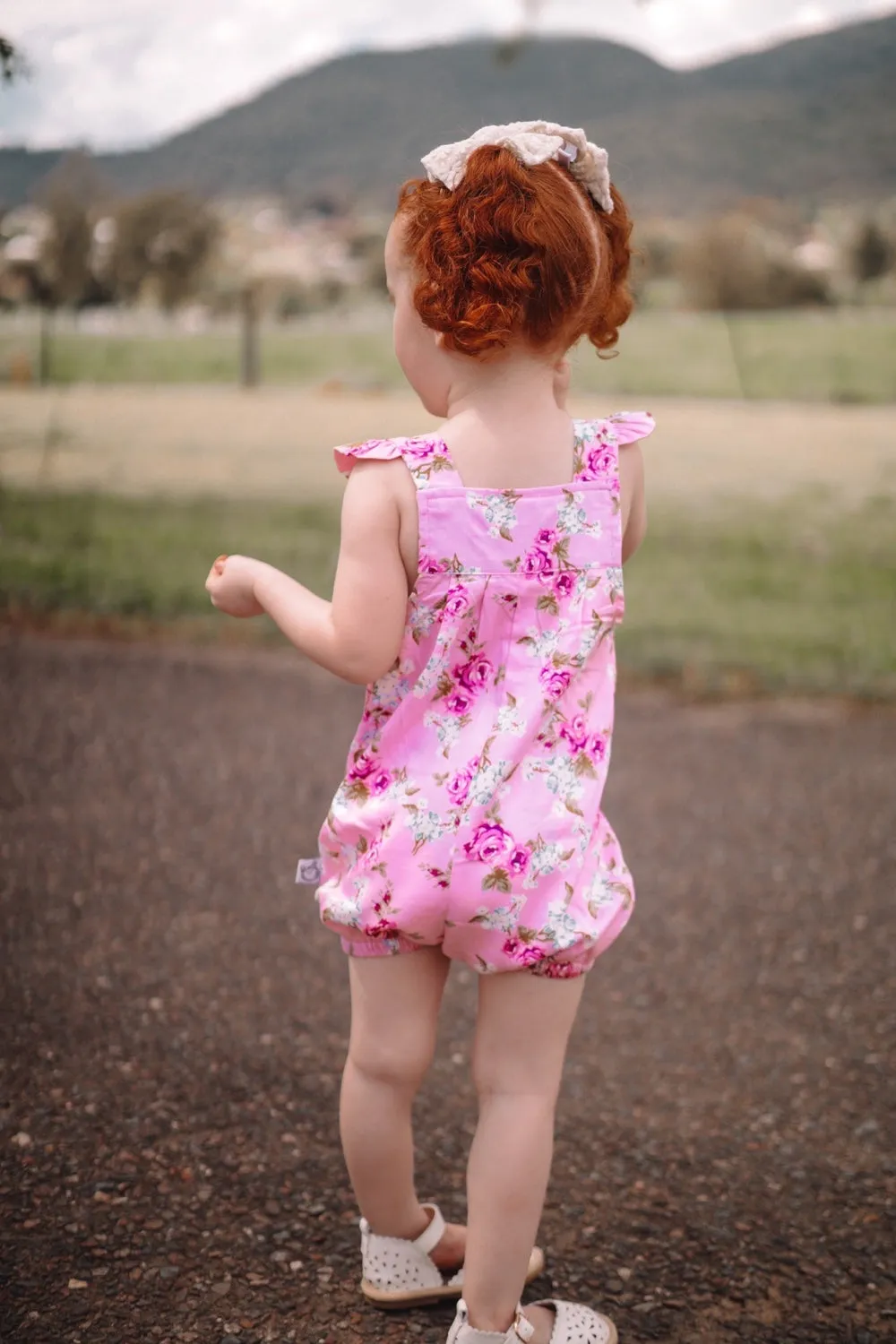 Vintie Summer Overalls - Isla Rose in Pink