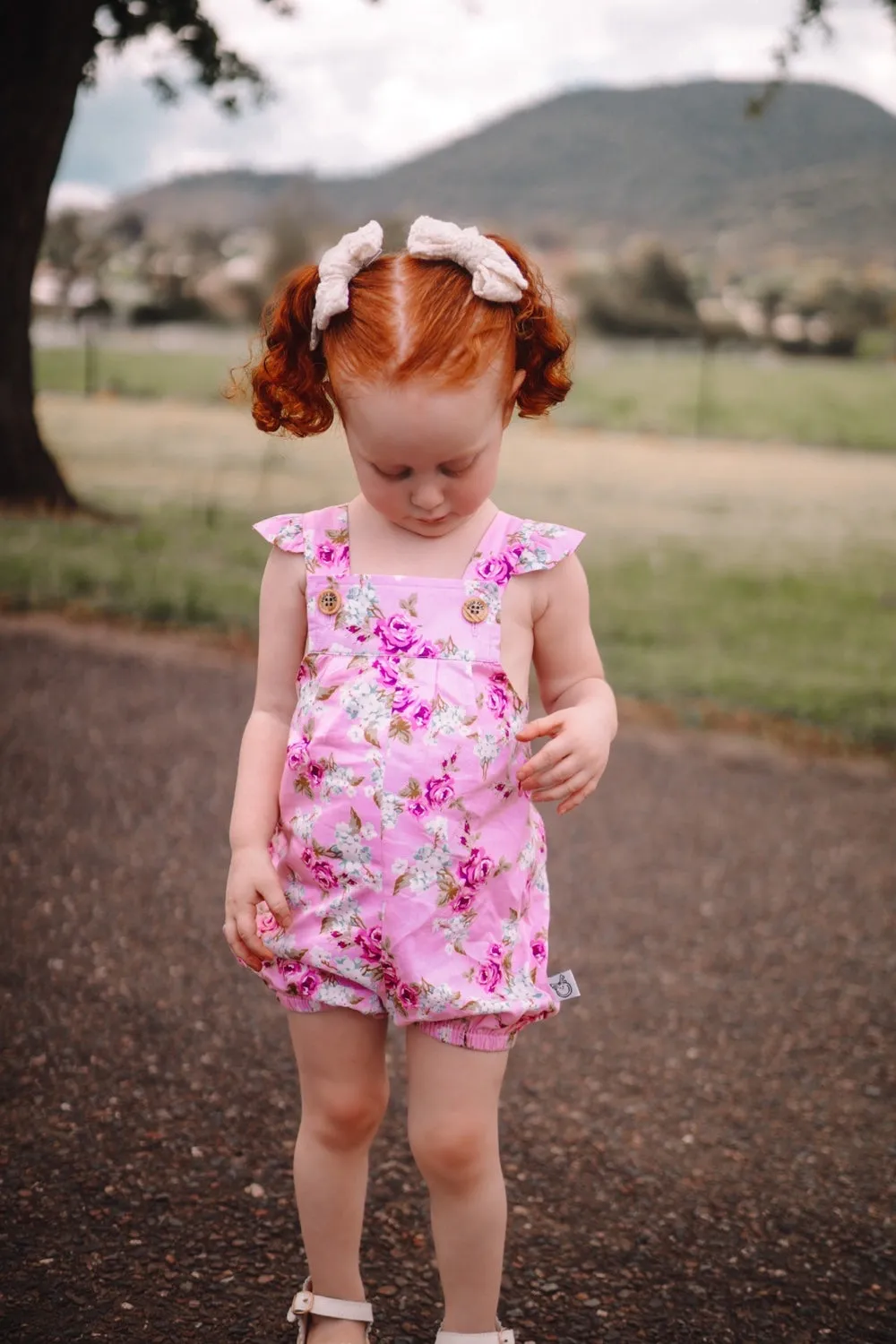 Vintie Summer Overalls - Isla Rose in Pink