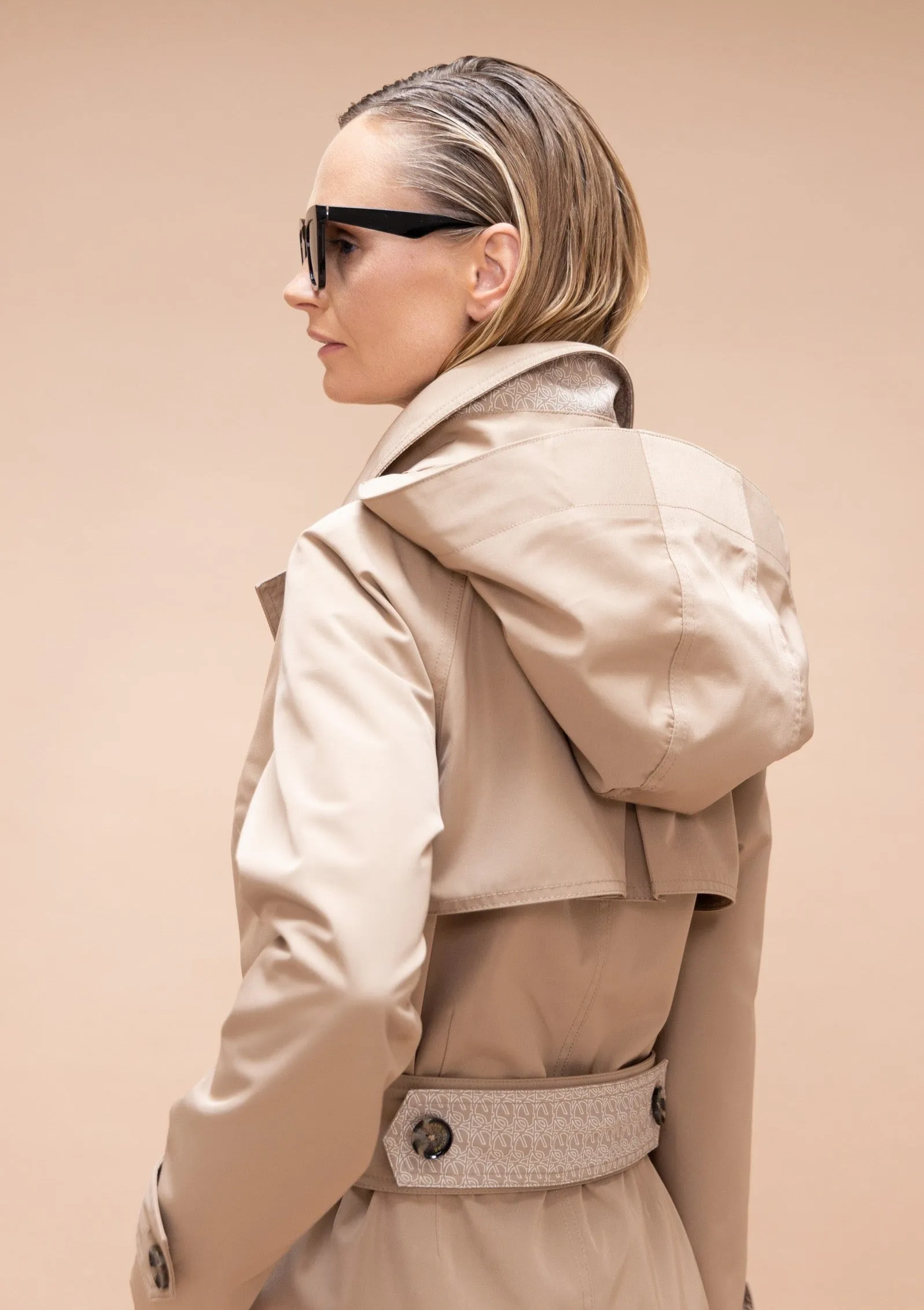 Waterproof Straight Trench - Beige