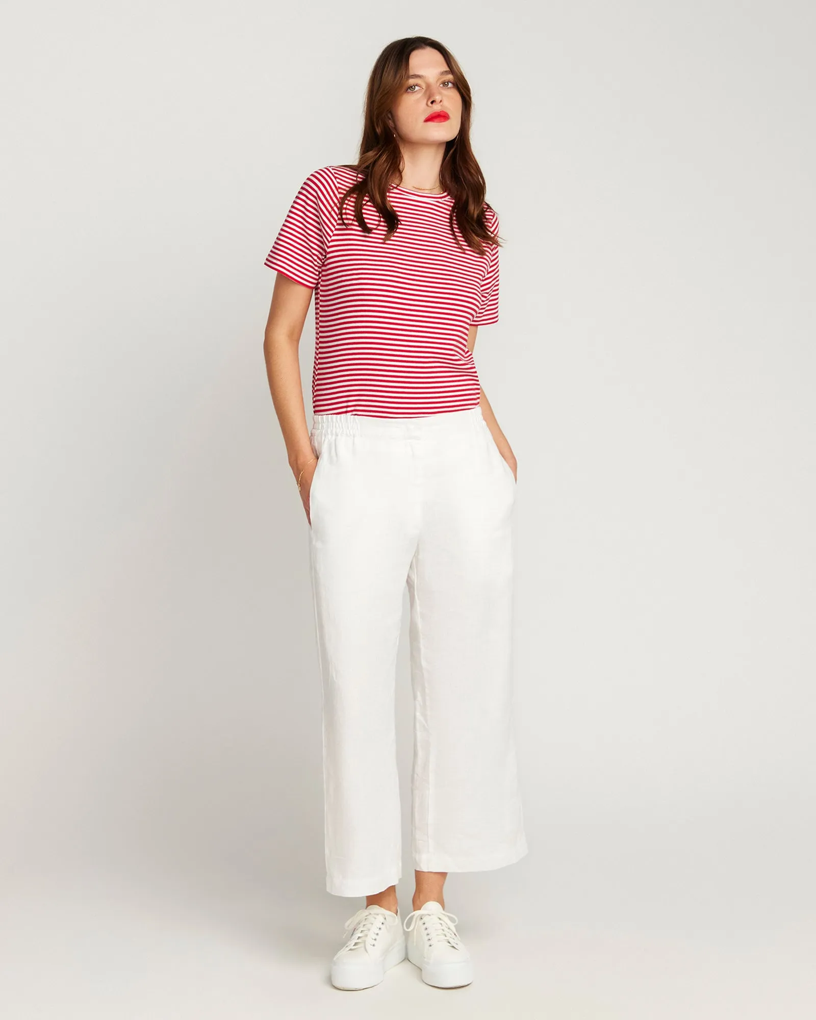 White Linen Pant