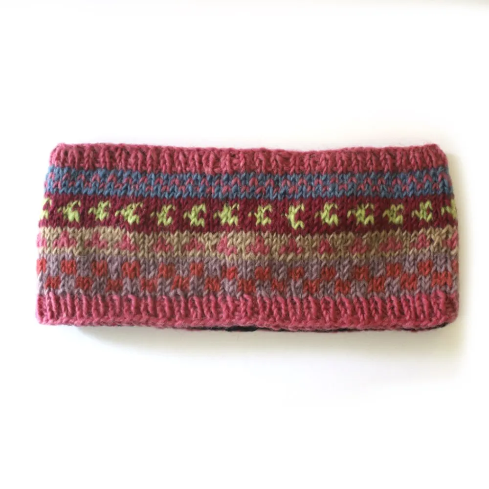 winter stripe wool headbands