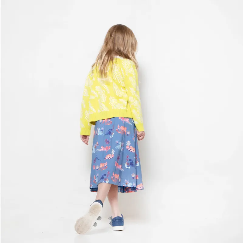 Yellow Jungle Cherry Cardigan - Summer Breeze Knit